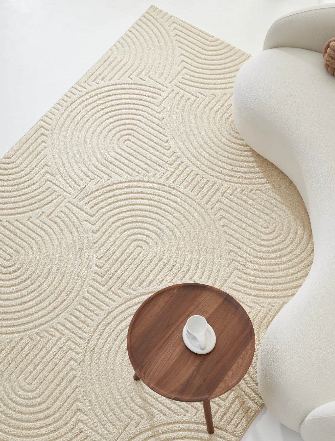 「Waterproof Collection」 -French Cream Style Rug 001