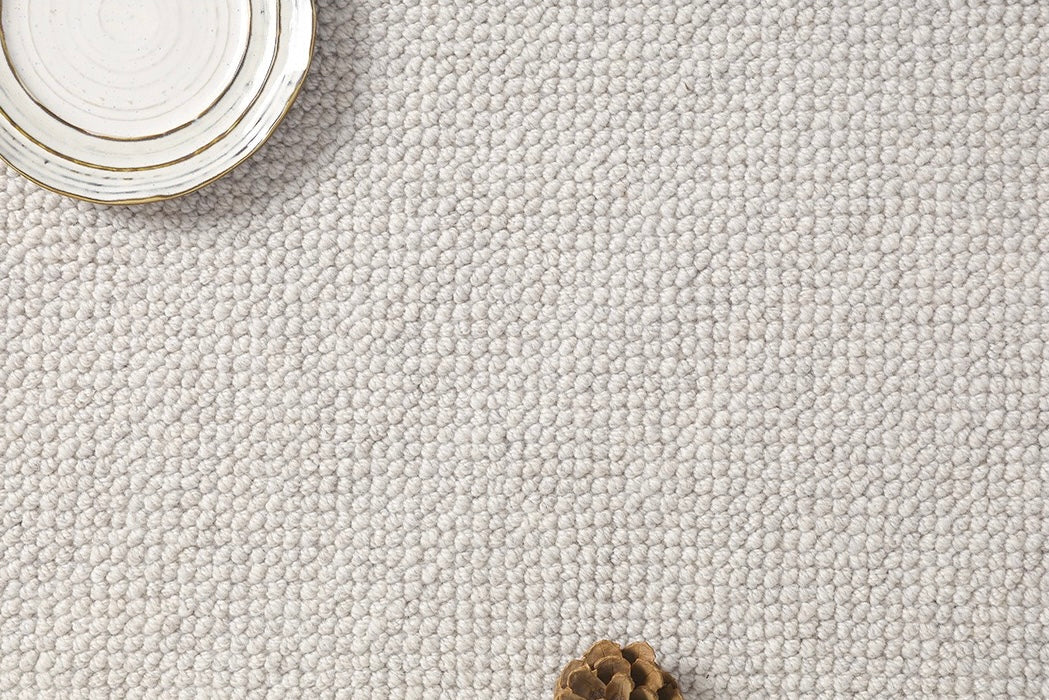 「Wabi-Sabi style」-Snow Serenity Natural Wool Rug