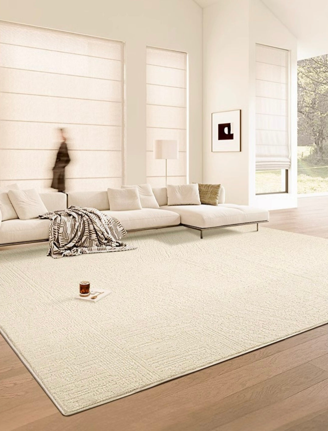 「Waterproof Collection」 -French Cream Style Rug 005