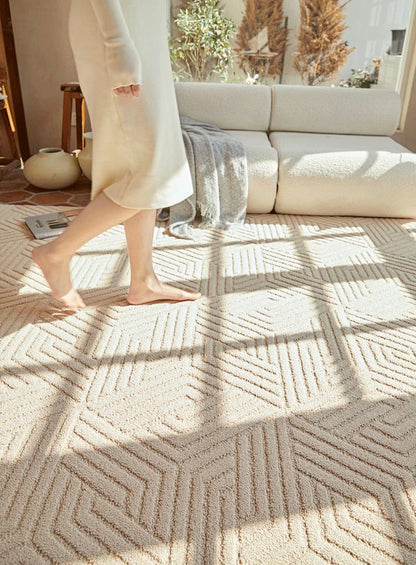 「Waterproof Collection」 -French Cream Style Rug 002