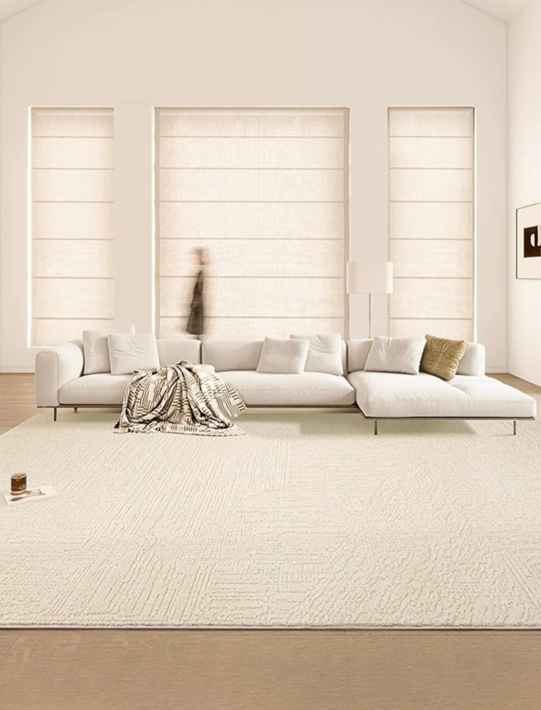 「Waterproof Collection」 -French Cream Style Rug 005